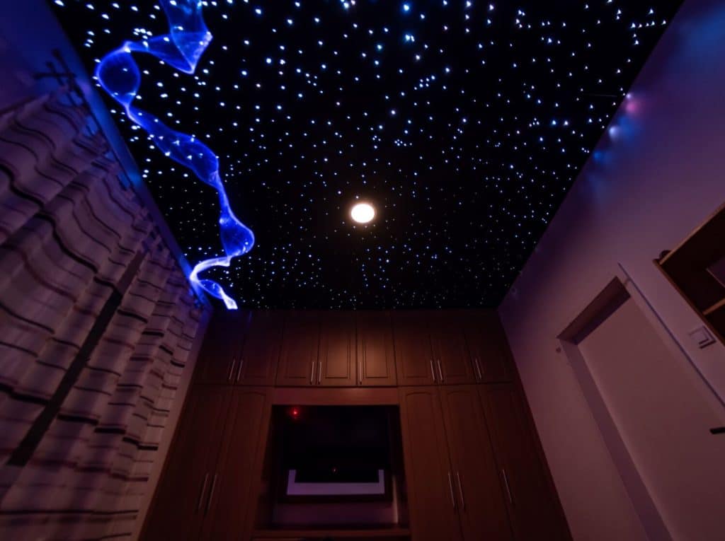Constellation Ceiling Installation in Fort Worth, TX | AMS Custom Star Ceilings
