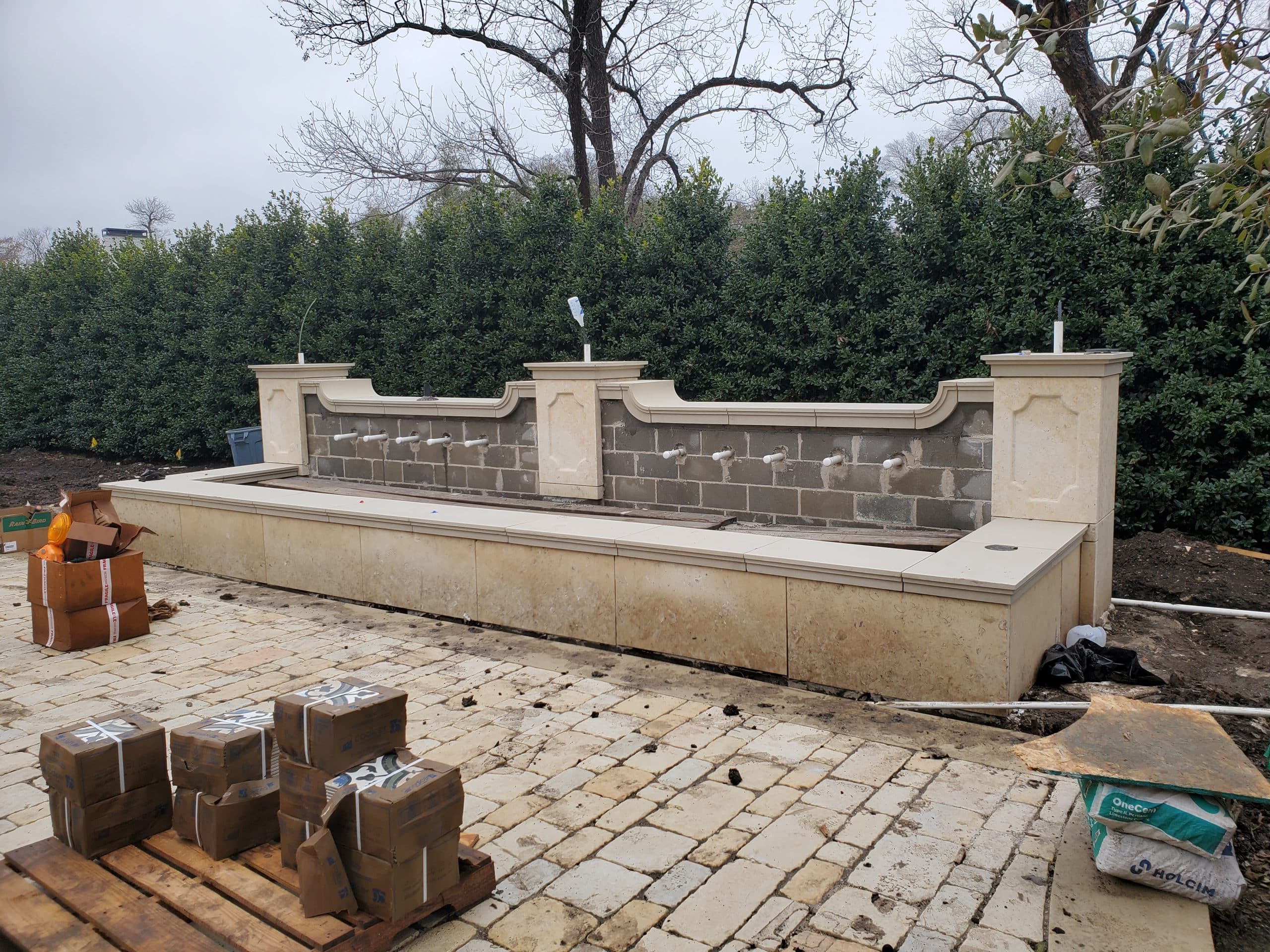 Elegant Hardscape Element in Southlake|Luxury Outdoor Design